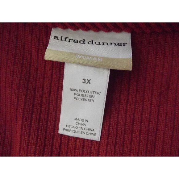 Alfred Dunner Shacket Womens Size 3X Rust Burnt Orange Soft Cord Jacket shirt - Picture 5 of 10